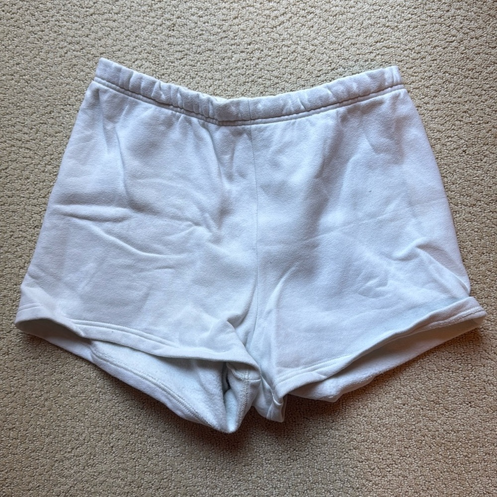 TNA White High-Rise Cotton Shorts